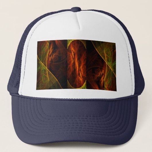 Casquette d'art Abstrait de la jungle mystique (Devant)