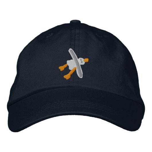 Casquette d'art : Design de mouette intelligente (Devant)