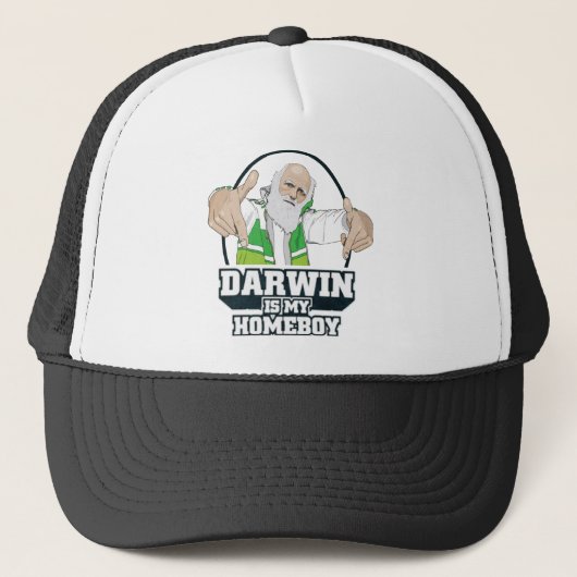Casquette Darwin est mon Homeboy (polychrome) (Devant)