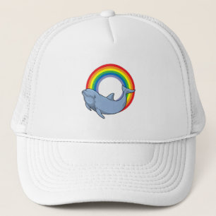Casquette Dauphin avec arc-en-ciel