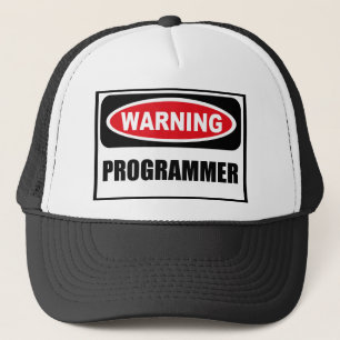 Casquette d'avertissement de PROGRAMMEUR