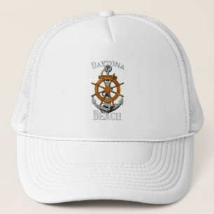 Casquette Daytona Beach Florida Vacation Nautical Anchor Sai
