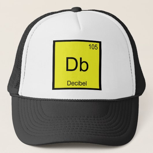 Casquette Db - Décibel Tee Chimie Élément Symbole Bruit (Devant)