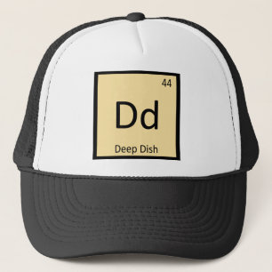 Casquette Dd - Symbole du tableau périodique de la chimie De
