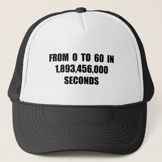 Casquette De 0 à 60 en quelques secondes (Devant)