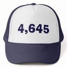 casquette de 4.645 camionneurs