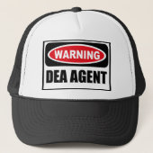 Casquette de avertissement d'AGENT de DEA (Devant)