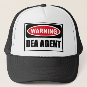 Casquette de avertissement d'AGENT de DEA