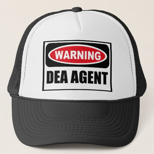 Casquette de avertissement d'AGENT de DEA (Devant)