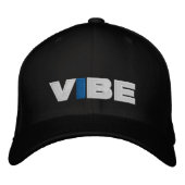 CASQUETTE de base-ball VIBE (noir) (Devant)