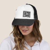 Casquette de base de camionneur de logo (En situation)