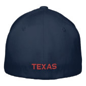 Casquette de baseball ajustable brodée Texas (Dos)