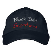 Casquette de baseball Black Belt Superhero (Devant)