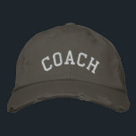 CASQUETTE de baseball brodé<br><div class="desc">Un casquette cool brodé pour l'entraîneur ! Ce casquette de baseball unisexe est disponible en couleurs et styles assortis. Le texte et la couleur de broderie peuvent être customisés. Faites un grand cadeau de l'équipe!</div>