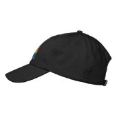 Casquette de baseball brodé avec drapeau arc-en-ci (Gauche)