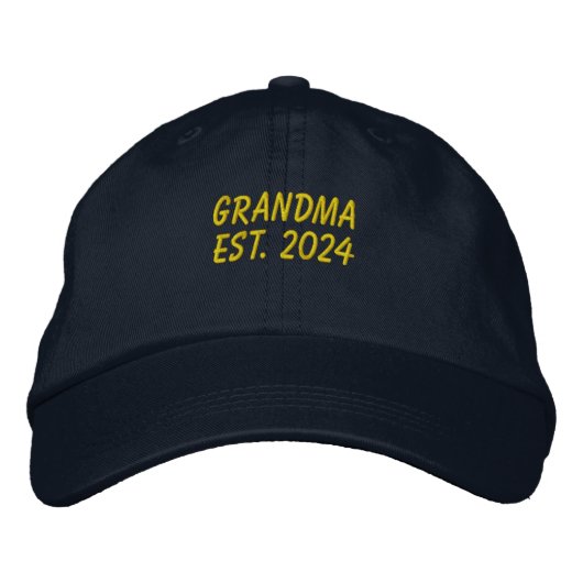 Casquette de baseball brodé de Grandma Est 2024 (Devant)