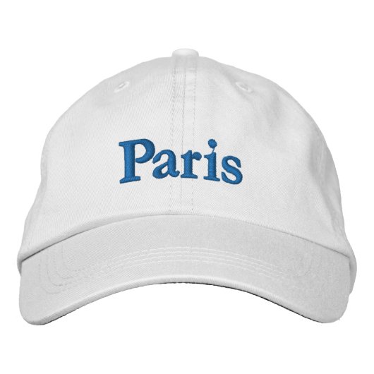 Casquette de baseball brodé de Paris (Devant)