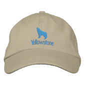 Casquette de baseball brodé de Yellowstone Wolf (Devant)