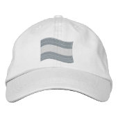 Casquette de baseball brodé du drapeau de la Trans (Devant)