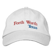 Casquette de baseball brodé Forth Worth Texas (Devant)