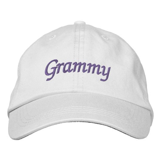 Casquette de baseball brodé Grammy (Devant)