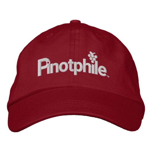 Casquette de baseball brodé Pinotphile (Devant)