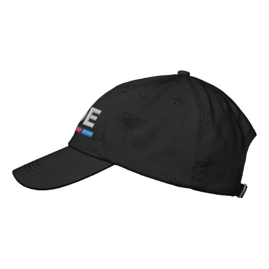 Casquette de baseball brodé Trans Pride (Gauche)