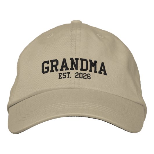 Casquette de baseball brodée année de début de Mam (Devant)