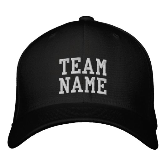 Casquette de Baseball Brodée au Nom de l'Équipe su (Devant)