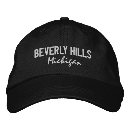 Casquette de baseball brodée de Beverly Hills Mich (Devant)