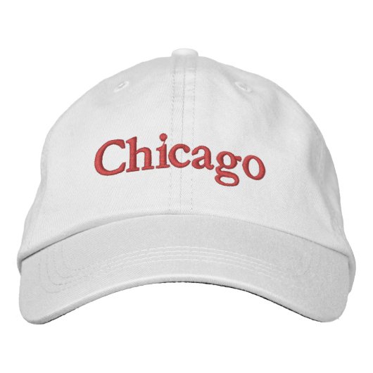 Casquette de baseball brodée de Chicago (Devant)