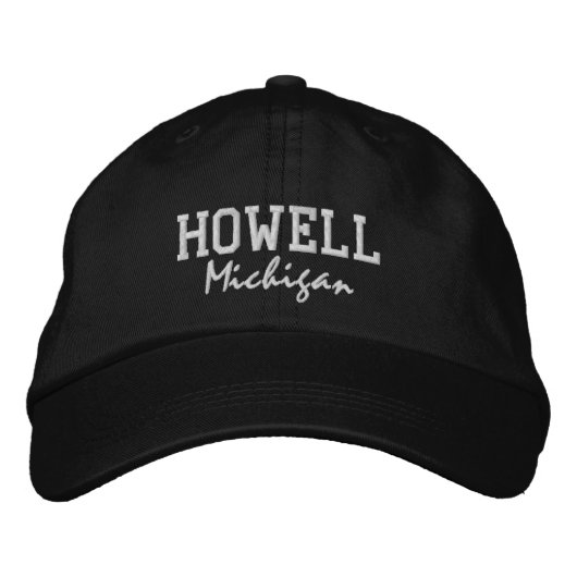 Casquette de baseball brodée de Howell Michigan (Devant)