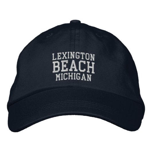 Casquette de baseball brodée de Lexington Beach Mi (Devant)