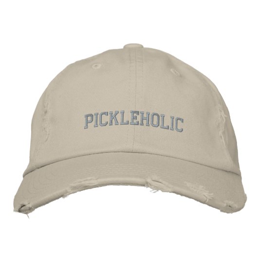 Casquette de baseball brodée drôle Pickleholic Pic (Devant)