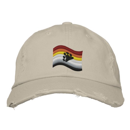 Casquette de baseball brodée du drapeau de la fier (Devant)