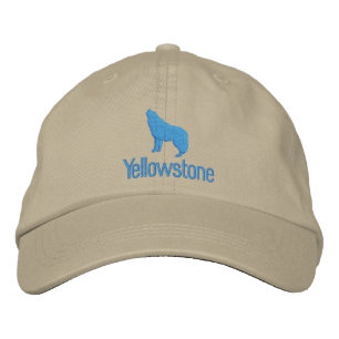 Casquette de baseball brodée du loup de Yellowston