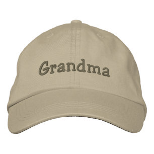 Casquette de Baseball Brodée Grand-mère - Kaki