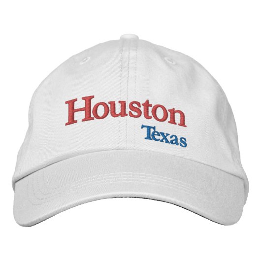 Casquette de baseball brodée Houston Texas (Devant)