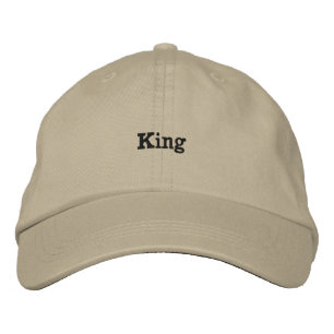 Casquette de baseball brodée King - Casquette pers