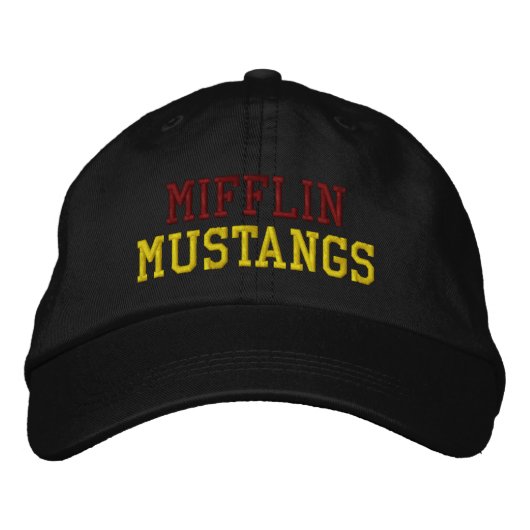 CASQUETTE DE BASEBALL BRODÉE MIFFLIN MUSTANGS (Devant)