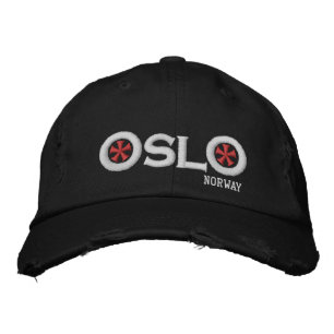 Casquette de baseball brodée Oslo Norvège