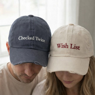 Casquette de baseball brodée pour couple