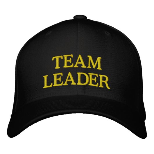 Casquette de baseball brodée TEAM LEADER pour les (Devant)