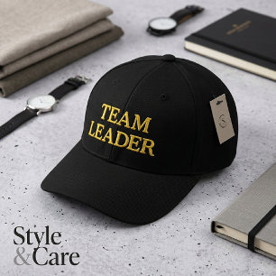 Casquette de baseball brodée TEAM LEADER pour les