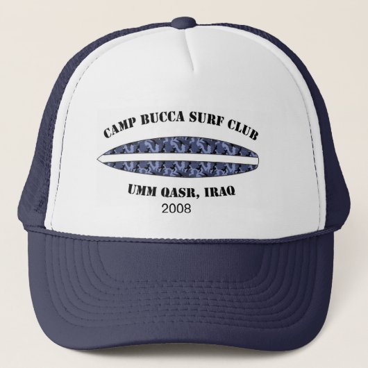 Casquette de baseball de Camp Bucca - logo bleu de (Devant)