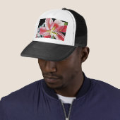 Casquette de baseball de fleurs d'aquarelle Lily L (En situation)