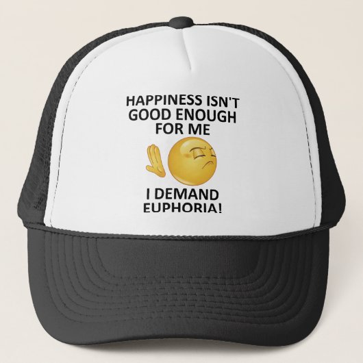 Casquette de Baseball Drôle "Demand Euphoria" Chap (Devant)