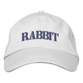 CASQUETTE DE BASEBALL EMBROIDÉE EN RABBIT (Devant)