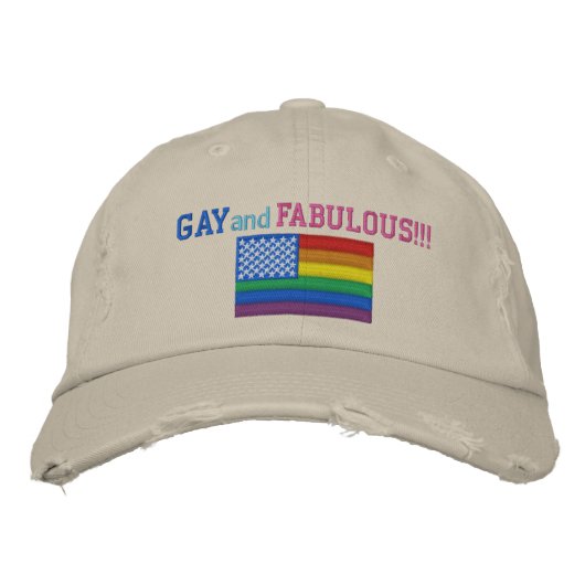 Casquette de baseball Gay et Fabile Pride (Devant)