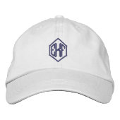 Casquette de baseball initial de trois mois (Devant)